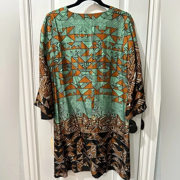 NWT Uncle Frank Retro Print Shift Dress Small 100% Cotton Made in USA - Picture 2 of 13
